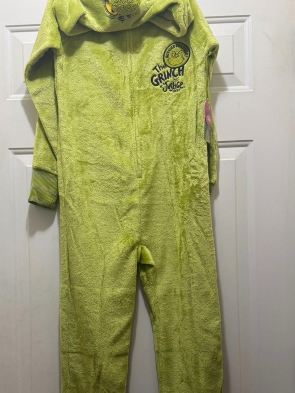 Justice Grinch Onesie Youth size Med